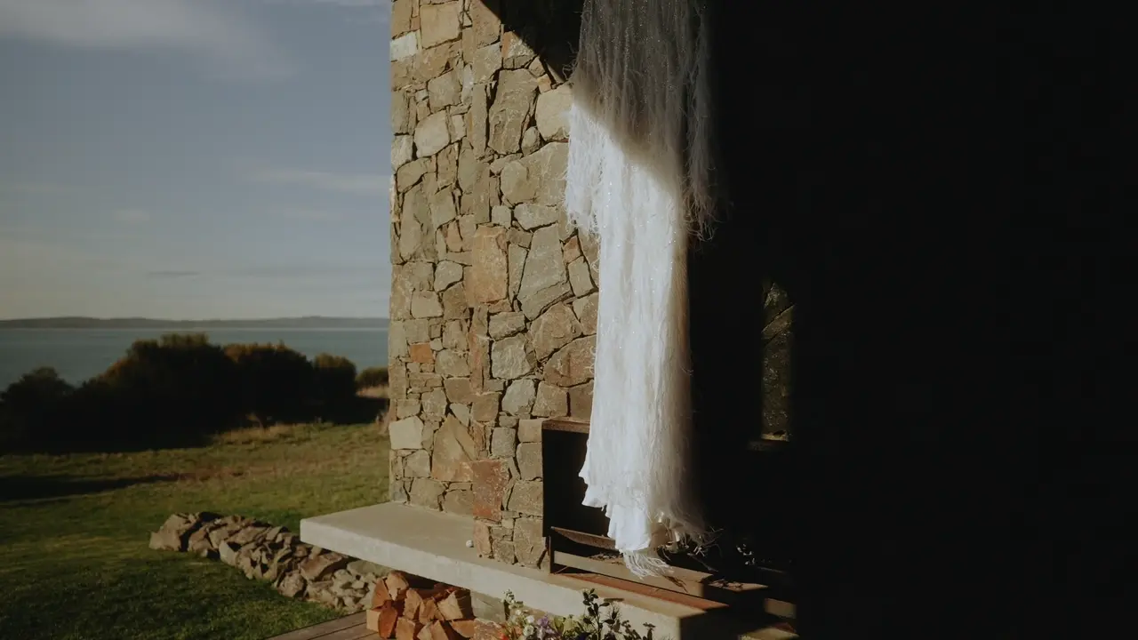 Tasmanian coastal landscape at a Wilderness Weddings venue
